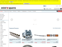 Tablet Screenshot of minispares.com